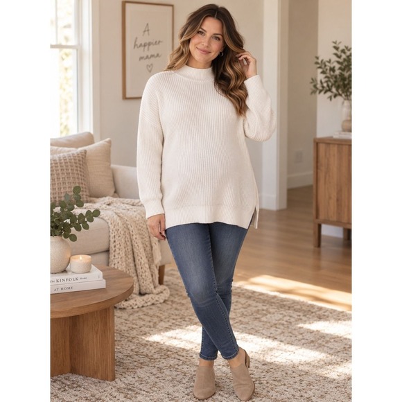 Ingrid & Isabel Tops - Isabel brand white maternity sweater